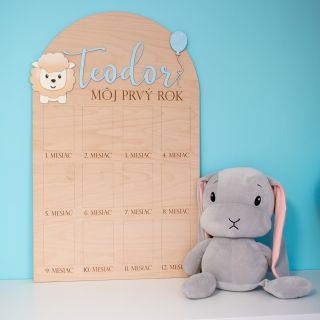 🎉✨ Prvý rok plný objavov, úsmevov a prvých krát – zachyťte ho nádherne s našou ručne vyrobenou fototabuľou „Môj prvý rok“....