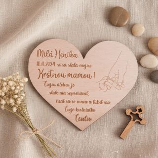 Milý darček s ešte krajším posolstvom 🤍 Pre tých, ktorí stoja pri vašom dieťatku od prvých krokov – krstní rodičia. Symbol...