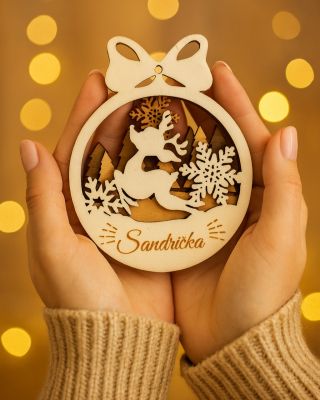 Každý má na stromčeku tú svoju obľúbenú ozdobu… a mne dáva obrovský zmysel, keď na nej má aj svoje meno. ✨ Tieto drevené...